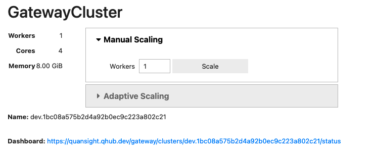 Creating a Gateway Cluster UI
